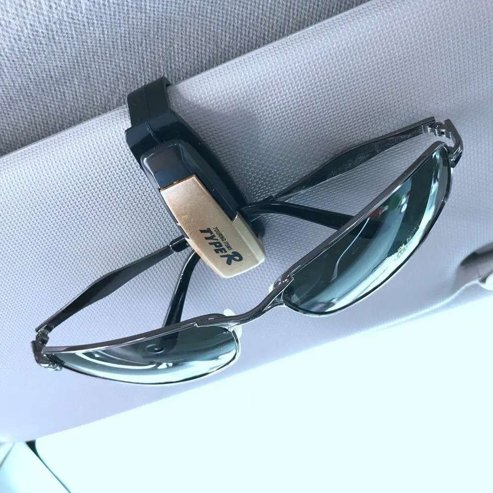 Holder for Glasses Case Universal Eyeglasses Cover Auto Sun Visor Clip Sunglasses Stand Car Accessories BMW Toyota VW | Автомобили и