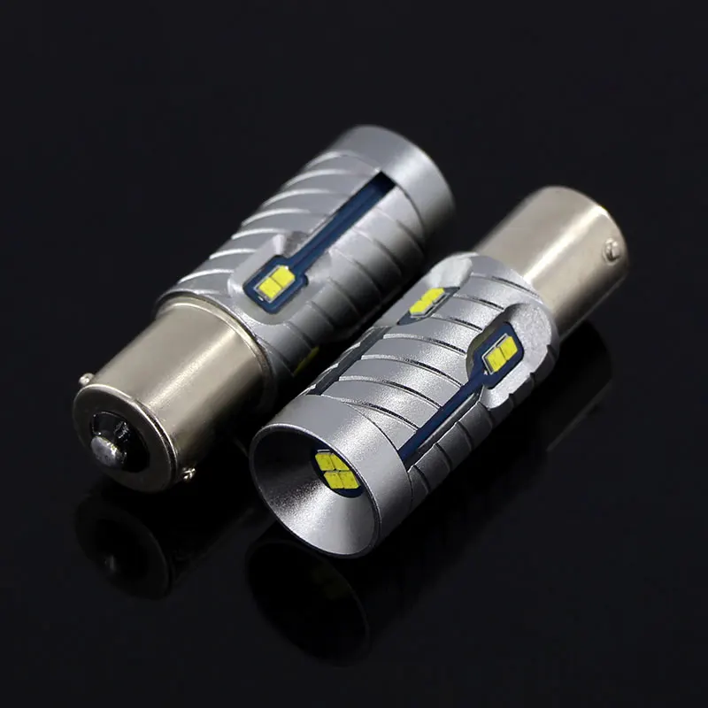 Светодиодная лампа Canbus 6000K 1156 P21W BA15S S25 8SMD 2 шт. | Автомобили и мотоциклы