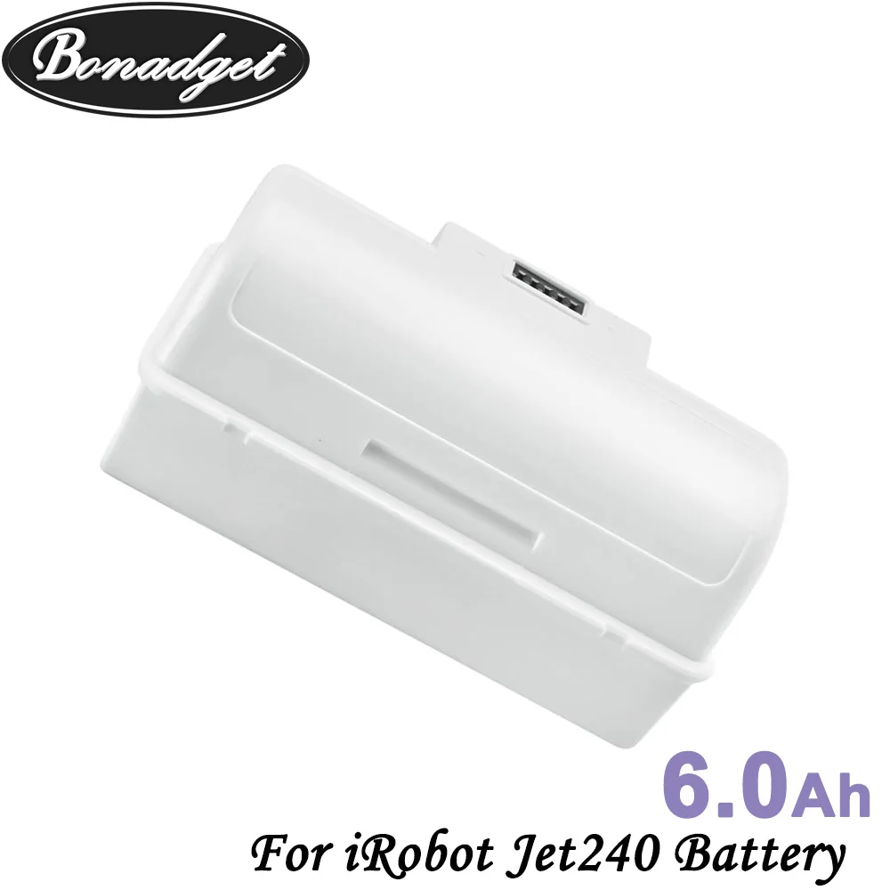 Bonadget 3 6 V 6000 мАч литий ионная Расширенная Jet240 Jet 240 Батарея Li Ion для IRobot 241 заряжаемый