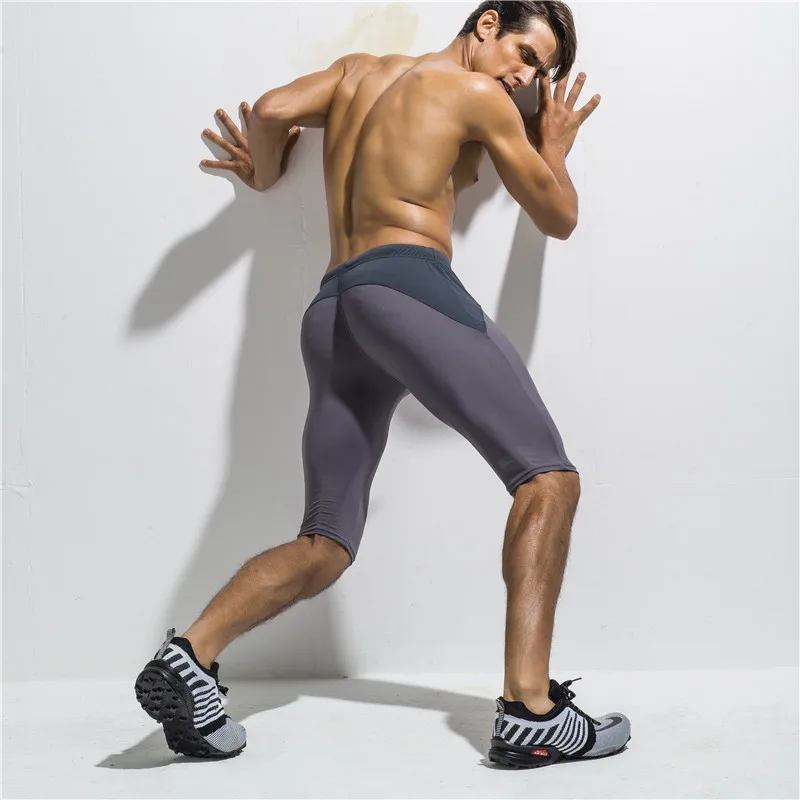 Шорты Мужские Спортивные Компрессионные дышащие сетчатые сухие Бермуды 3 цвета