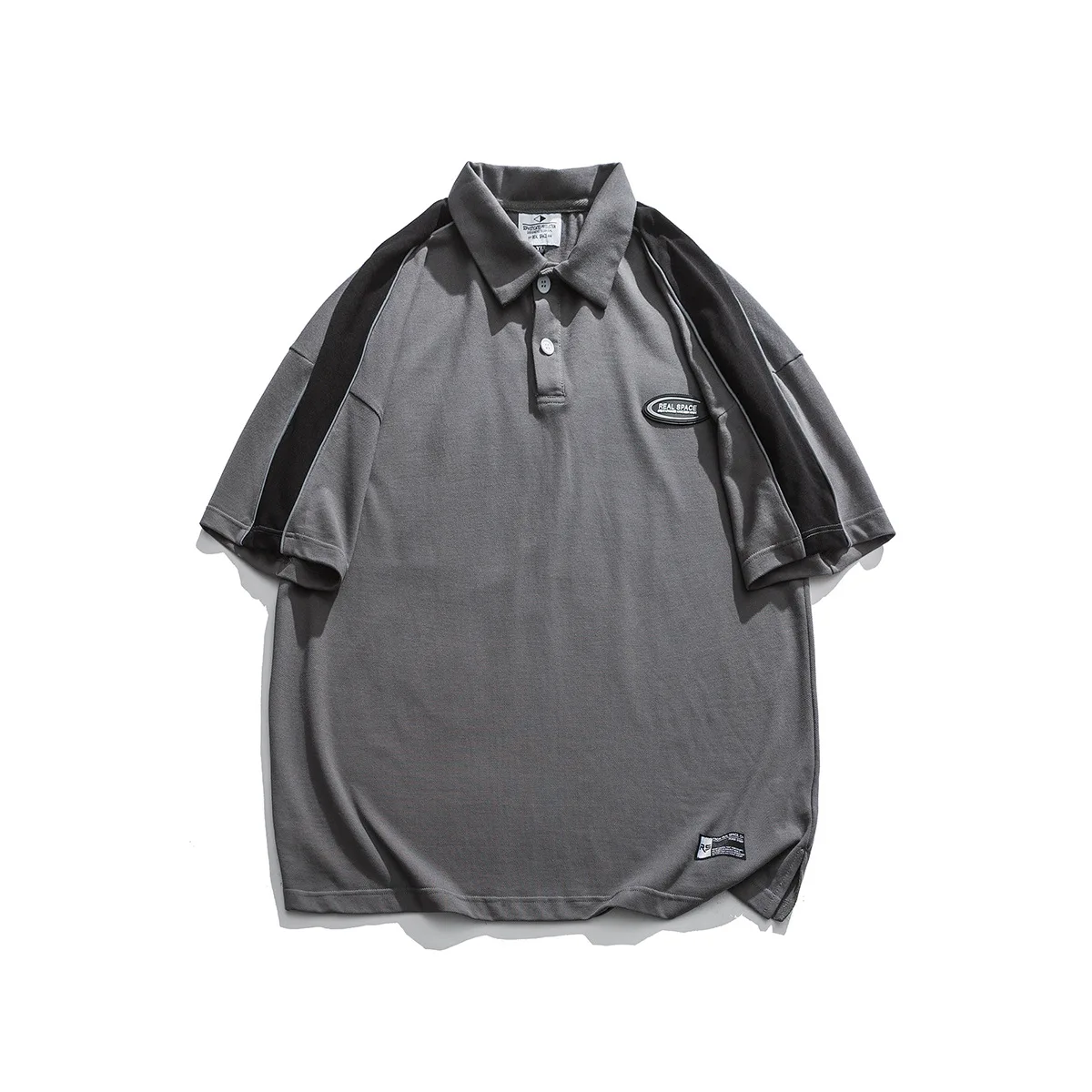 Мужская Повседневная рубашка поло с коротким рукавом и принтом винтажная