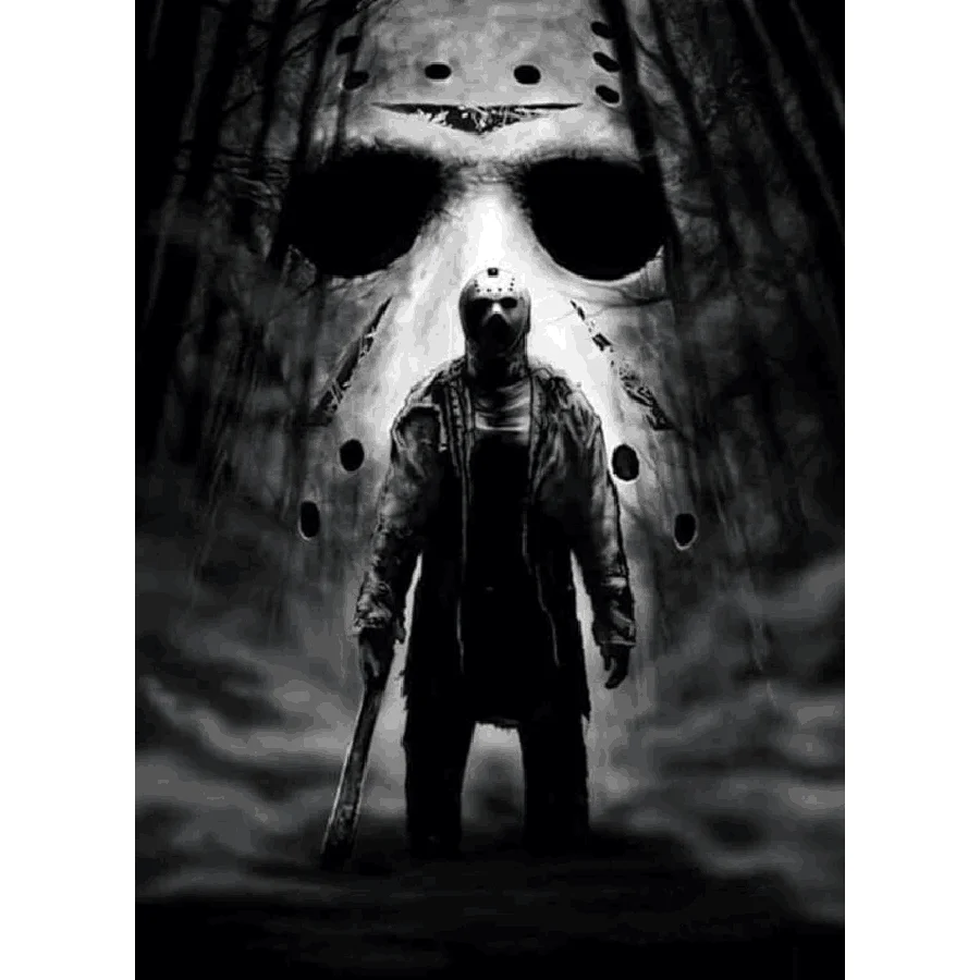 Алмазная вышивка из фильма ужас маска на Хэллоуин 5D сделай сам алмазная живопись