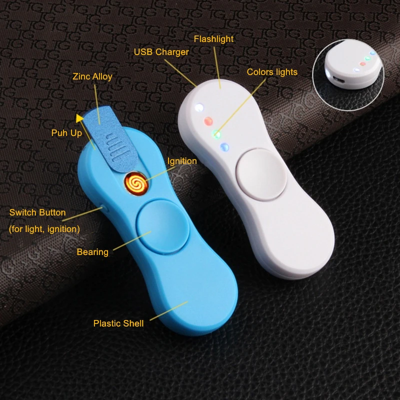 Fidget Spinner электронная USB Зажигалка ручной Спиннер Вольфрам турбо зажигалка с
