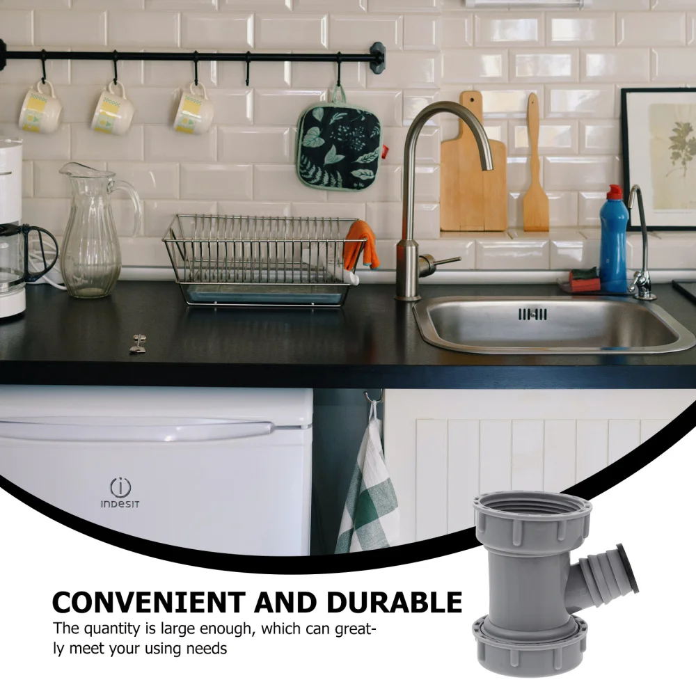 

5PCS 45MM Single Sink Three-way Drain Pipe Part Sink Drain Pipe Three-way Joint