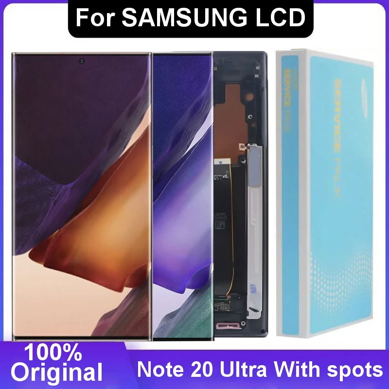 Pantalla LCD Original para Samsung Galaxy Note 20, digitalizador de pantalla t&aacute;ctil con puntos, 100% Original, Ultra N985F, N985F/DS, N986B, 5G-0