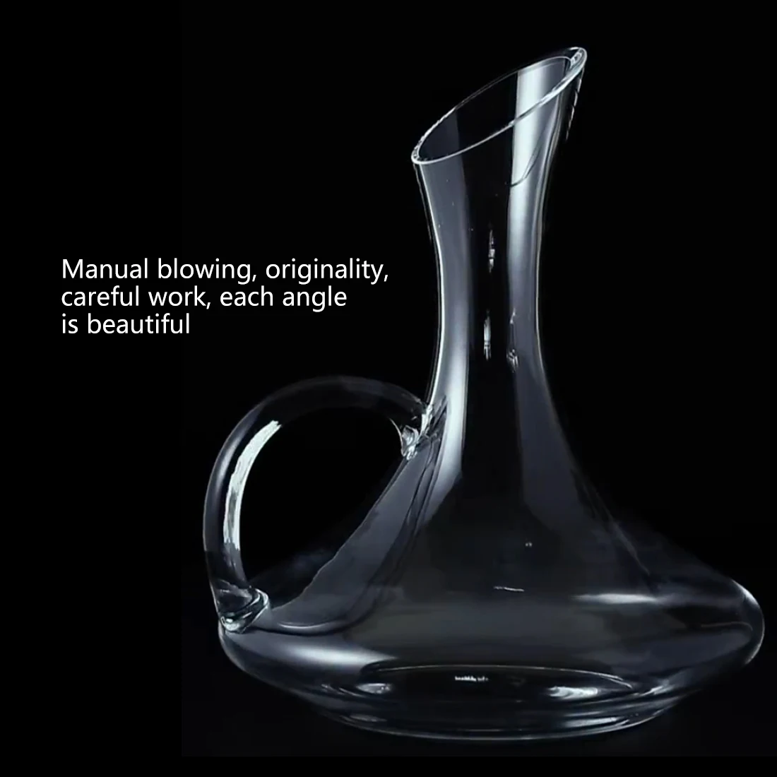 

Creative Wine Separator Big Bottle Handmade Crystal Red Wine Brandy Champagne Glasses Decanter Bottle for Family Bar