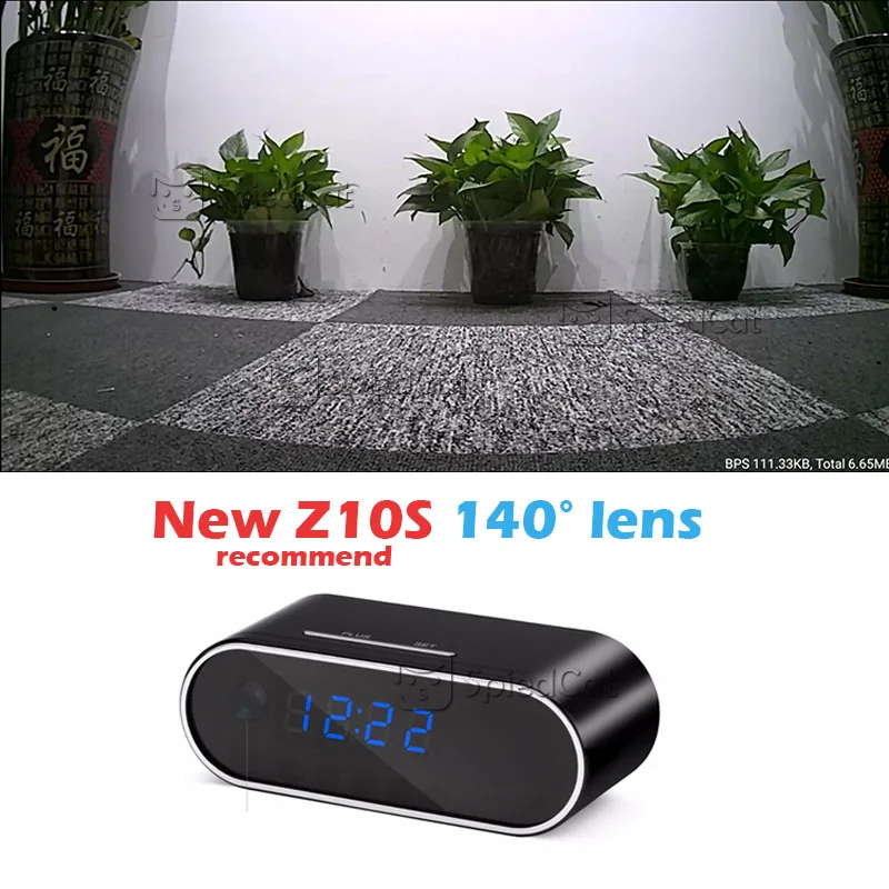 Z10S Дистанционно настольные часы 1080P wifi мини камера Будильник времени P2P IP/AP безопасность ночное видение датчик движения удаленный монитор микро дом - Цвет: Z10S