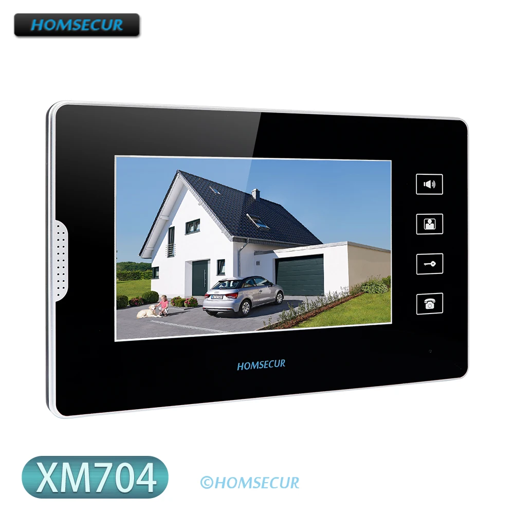 Intercom Monitor XM704 with 7inch Screen for HOMSECUR HDS Series Video Door Phone Intercom System