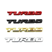 universal 3d alloy metal letter turbo car motorcycle emblem badge sticker decal decor car body rear tailgate 3d car sticker