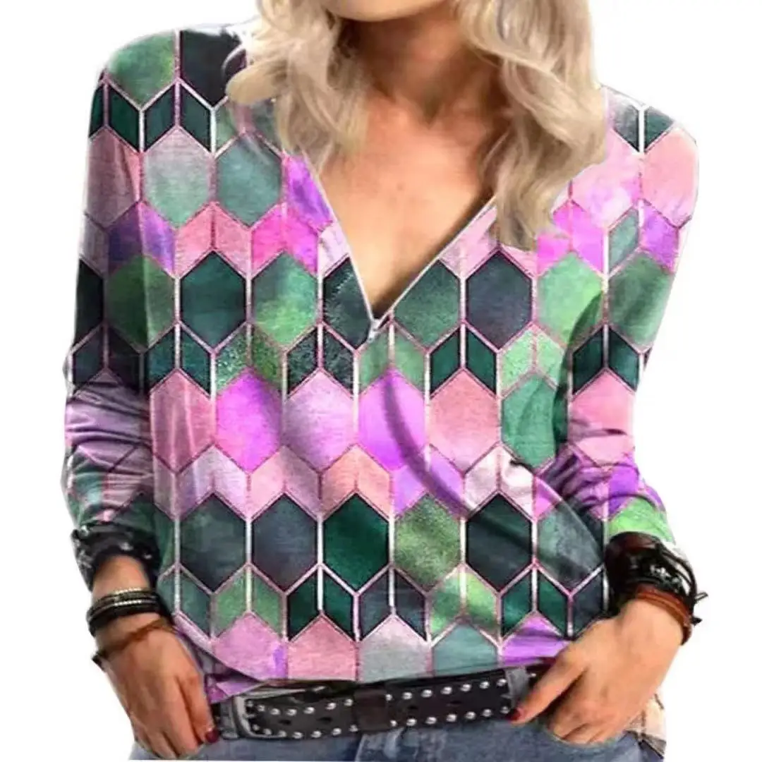 

T-shirt Female clothing Roupas Femininas 5XL Plus Size Gothic Clothes Spring Autumn Long Sleeve Tops Blusas Mujer