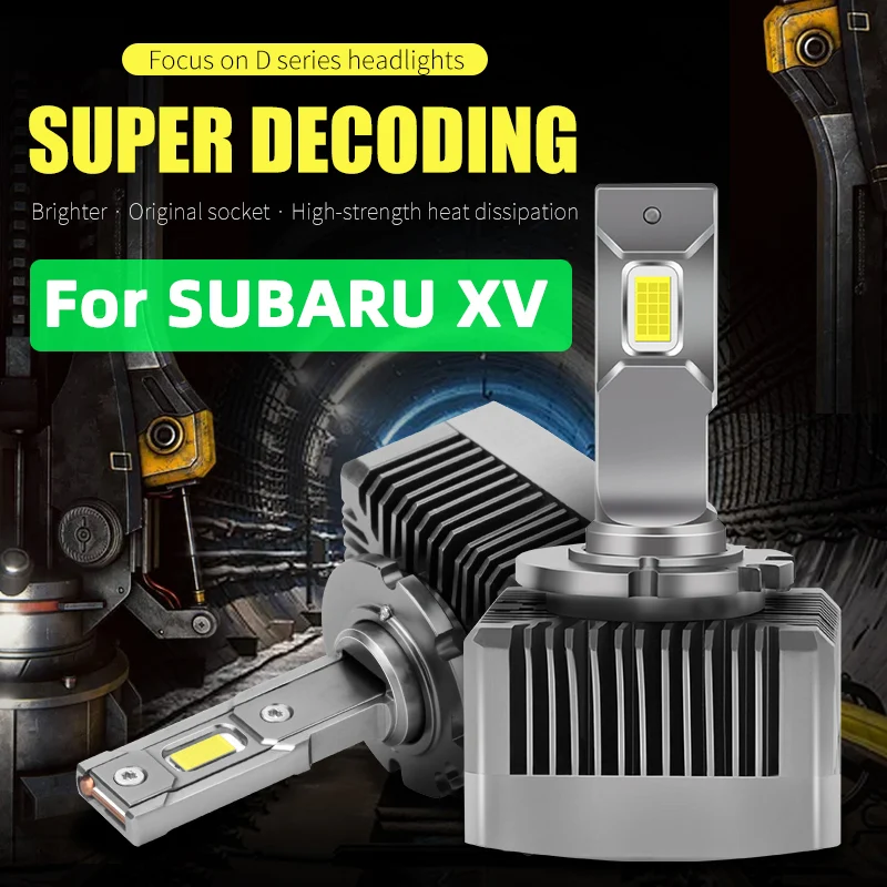 

FCCEMC 2PCS D2R Auto Bulb 55W Super Bright 24000LM Auto Light LED Car Lamp Daytime Running Light Canbus Customized For SUBARU XV
