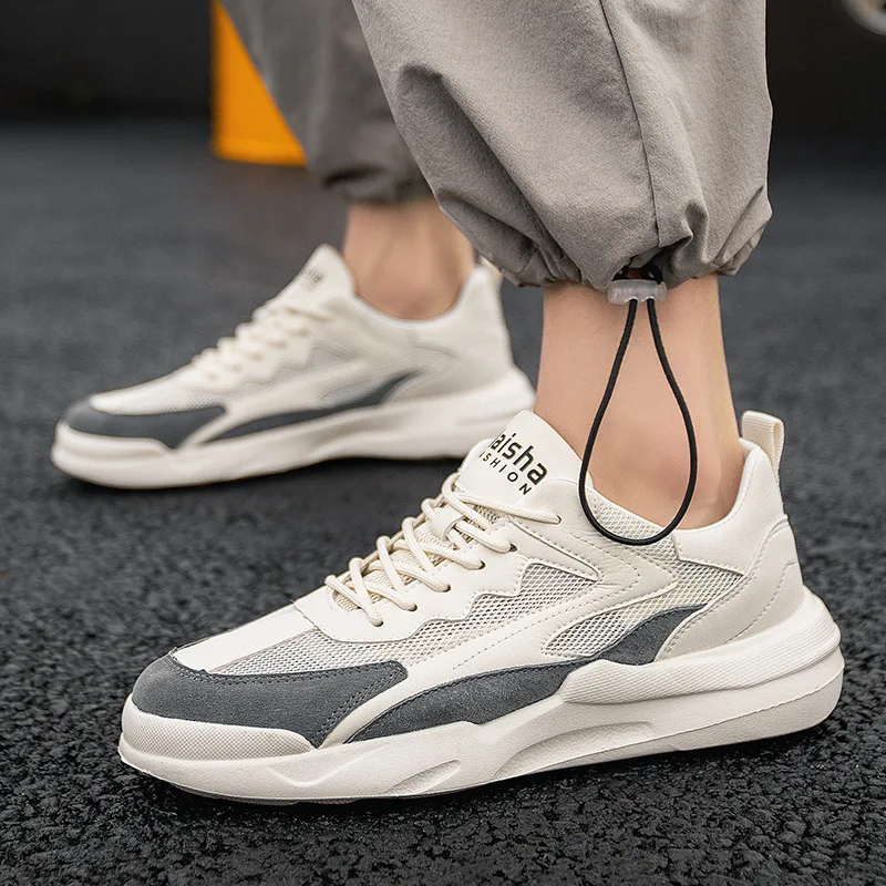 

Кроссовки мужские сетчатые, дышащие удобные, на шнуровке, повседневная спортивная обувь, лидер продаж, 2020