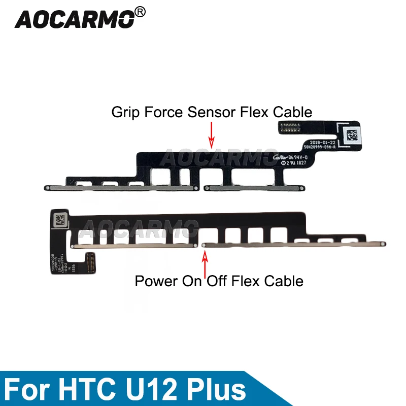 Aocarmo включение/выключение питания, громкость Кнопка давления гибкий кабель Aand захват датчик силы кабель для HTC U12 Plus U12 + запасные части