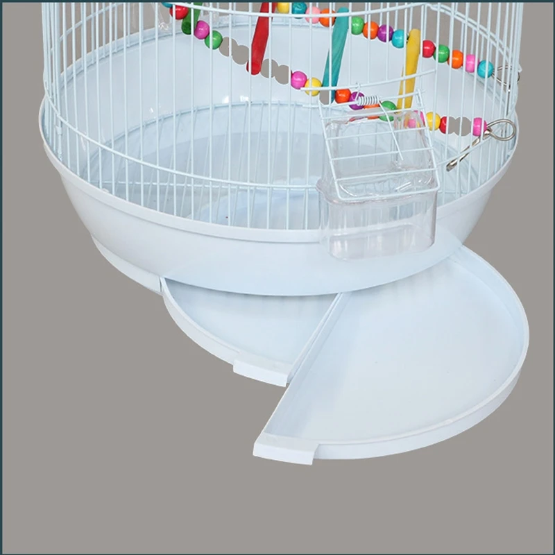 Большая клетка для попугая роскошная круглая птичья металлическая вилла