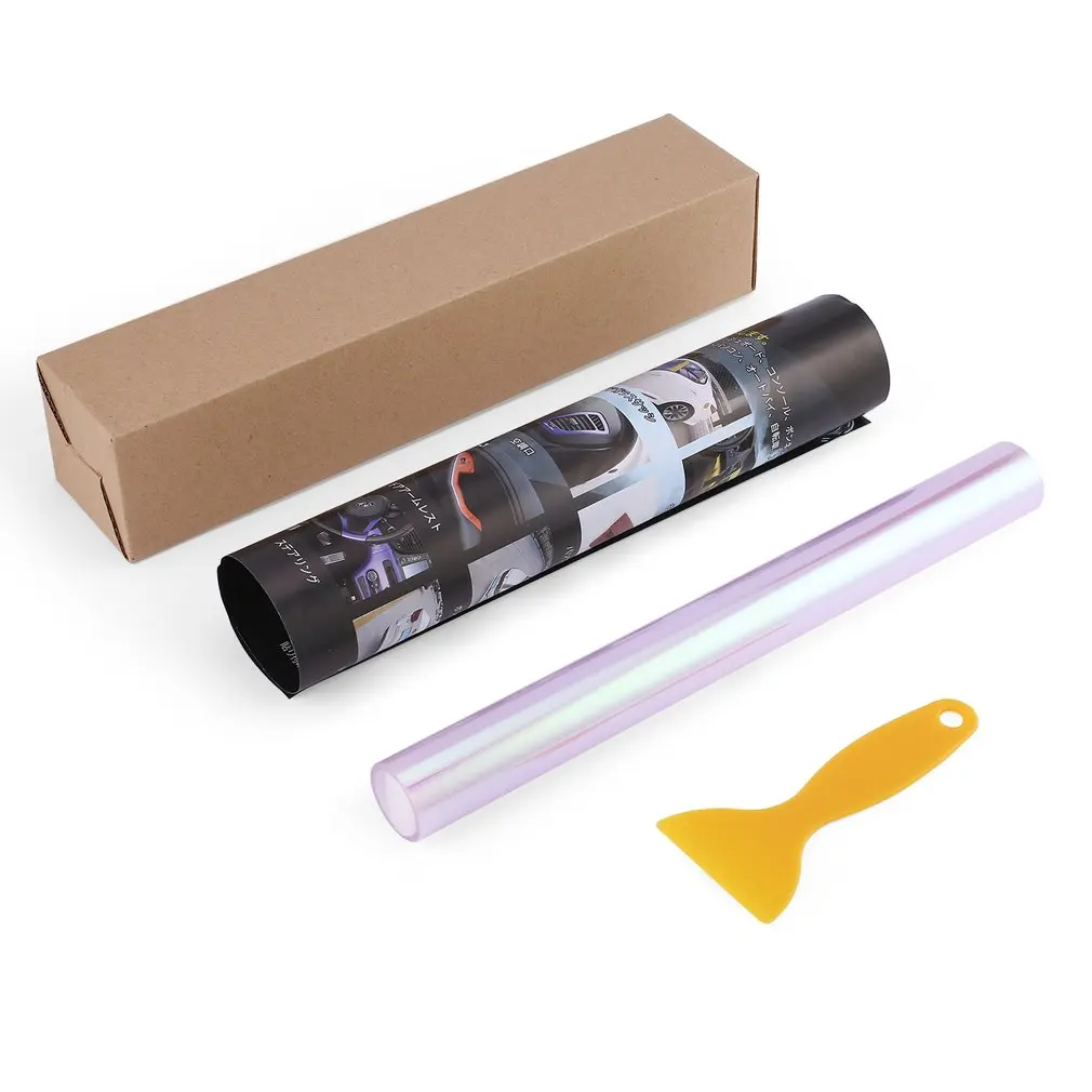 

Universal 120x30cm Auto Car Lights Change Color Film HeadLight Taillight Tint Protective Film Car Sticker Styling with Scraper