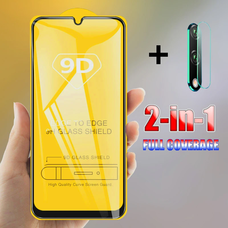 Закаленное Сенсорное стекло 2 в 1 для Huawei P40 P30 P20 Pro Lite P10 P9 Plus защитная пленка с