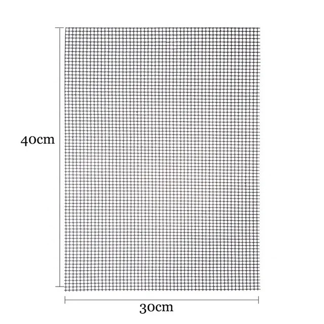 30x40cm Антипригарные коврики для жарки барбекю высокой безопасности сетки Форма барбекю коврик с термостойкостью для активного отдыха - Цвет: 30x40cm