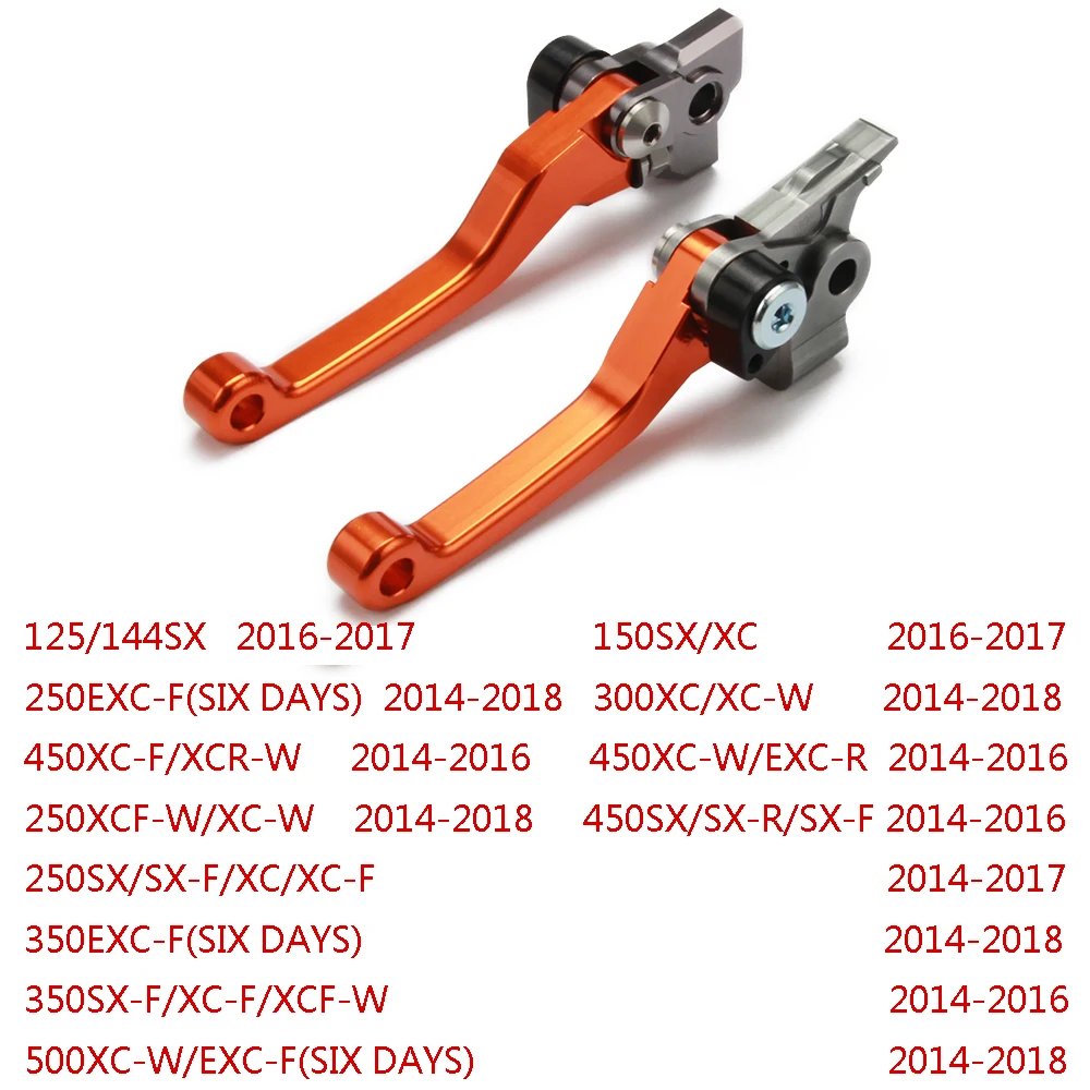 Мотоцикл с ЧПУ Сводные сцепные рычаги для KTM SX XC XCW EXCF XCFW SXF МРИ EXCR 125 144 150 200 250 300 350 450 500 - Цвет: Темно-серый