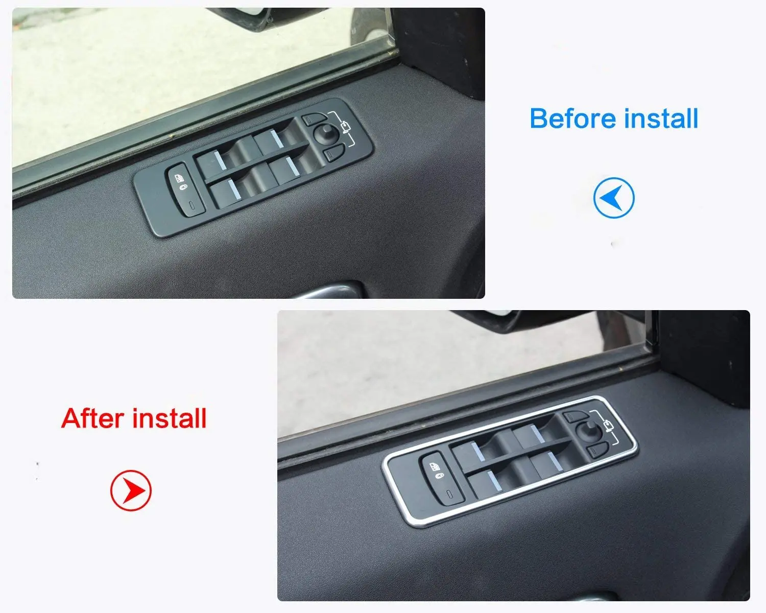 Панель переключателя стеклоподъемника автомобиля обшивка 4 шт. для Land Rover Discovery