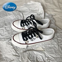 original disney mickey mouse shoes womens low cut lace up canvas shoes korean couple shoes