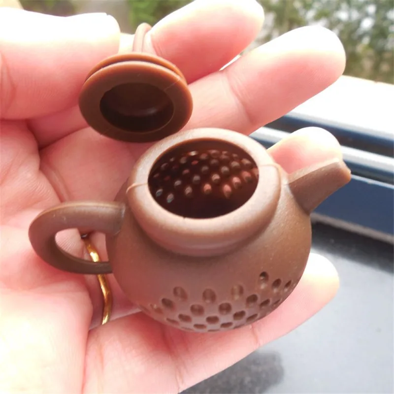 

1Pcs Creative Teapot-Shape Tea Infuser Strainer Silicone Tea Bag Leaf Filter Diffuser Teaware Teapot Accessory Kitchen Gadget