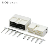 125 sets 32 pin automobile male female connector white sheath wiring socket harness plug dj7321 1 8 21 dj7321 1 8 11