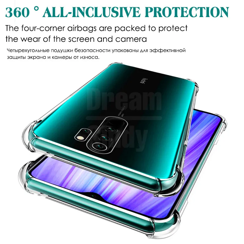 Airbag Shockproof Soft Case For Xiaomi Redmi Note 9 Pro Max 9S 8T 8A 7A 7 8 K20 K30 Zoom Full Cover MI 10 Lite Poco F2 X2 Cases | Мобильные