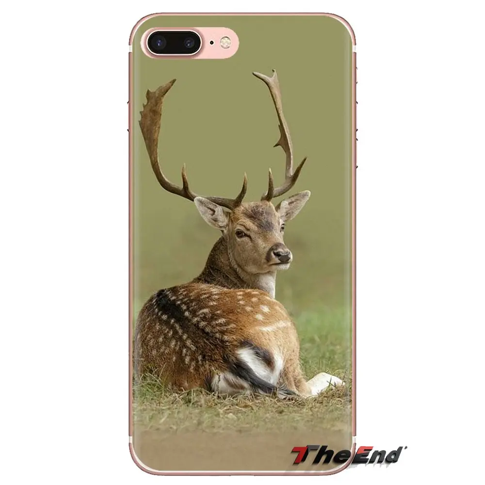 Прозрачный чехол из материала tpu сумка минималистский и изображением оленя для