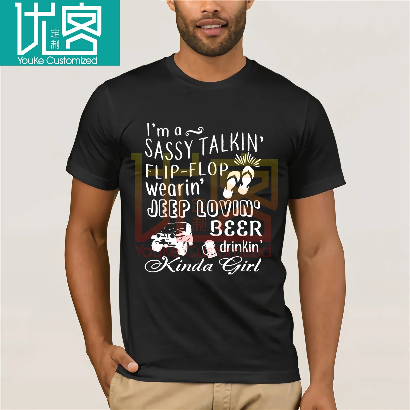 

Im A Sassy Talkin Flip Flop Wearin Jeeps Lovint Shirt