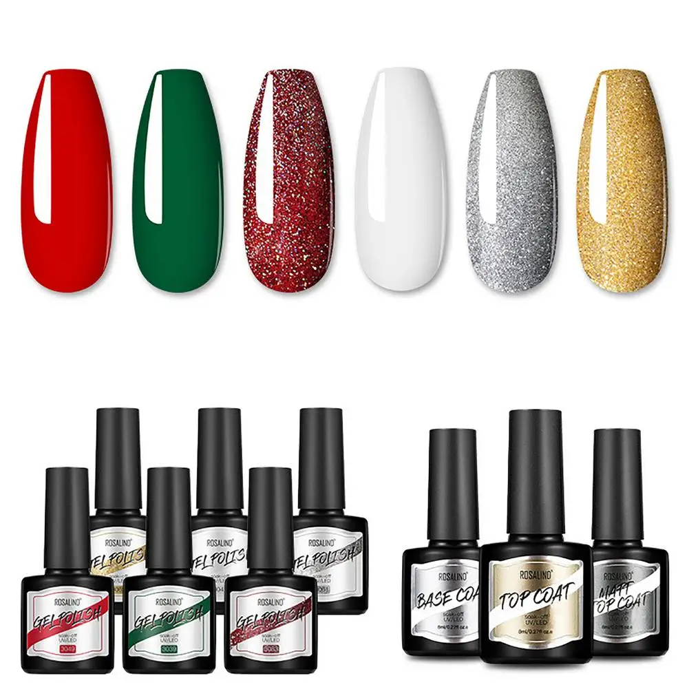 

Набор блестящих лаков для ногтей, 6 шт./компл., 8 мл