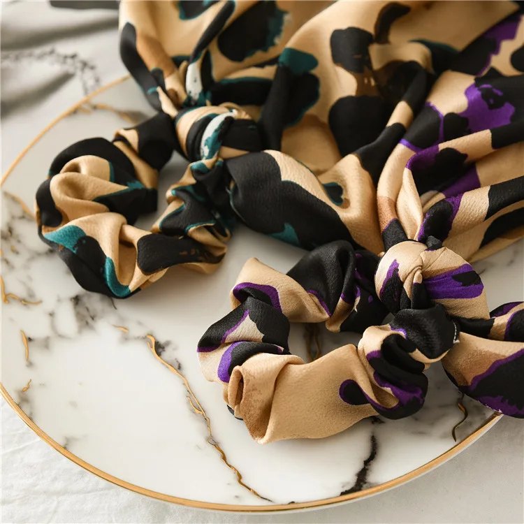 Европейская и американская мода эластичная повязка на голову с леопардовой