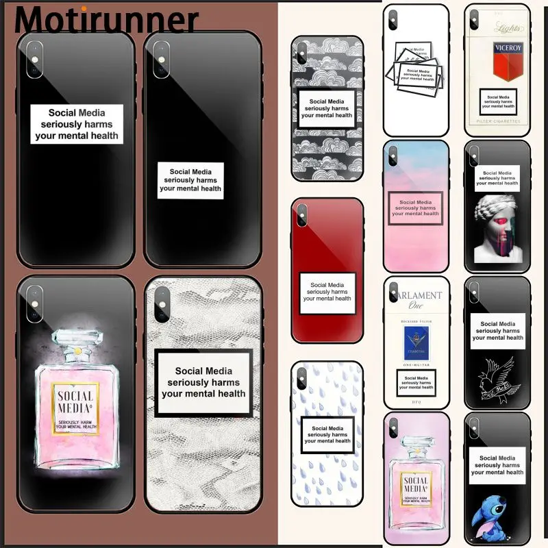 Motirunner соцсети сильно вредит вашему душевному здоровью чехол для телефона iPhone 11 pro