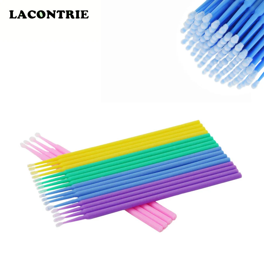 100/200 шт. микро-кисточки для нанесения туши ресниц |