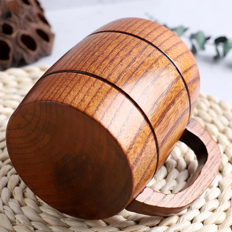 500 мл деревянный пивной Чай Кофе чашка стакана воды теплозащитные вечерние