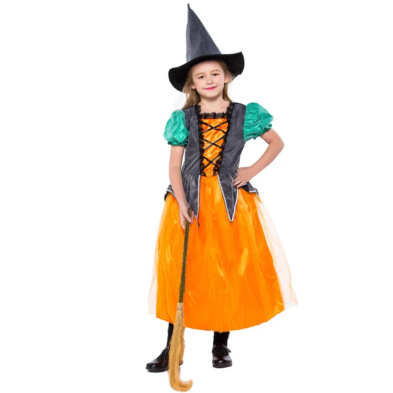 Детский костюм для Хэллоуина маскарадное платье ведьмы девочек | Детская одежда