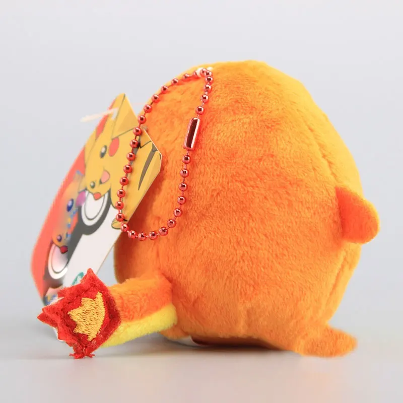 9 см Аниме Пикачу плюшевые игрушки кукла Peluche Kawaii Прекрасный Squirtle Charmander Eevee мягкие игрушки брелок кулон для женщин детский подарок