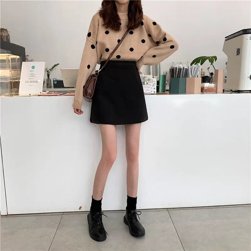 

2020 Women Hip-covered A- Line Skirt Women's High Waist Slim All-match Chic Skirt Woman Casual Black Sexy Bodycon Office Skirts