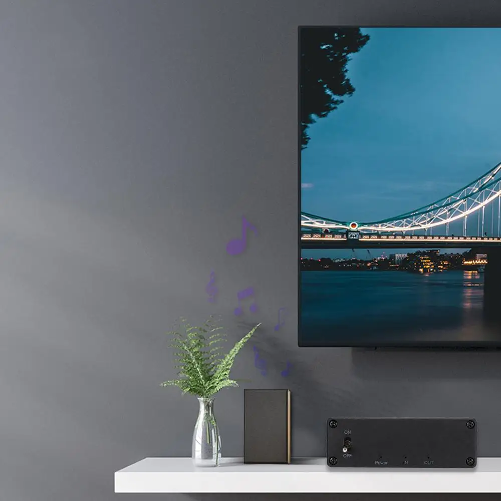 Аудио конвертер с регулятором громкости HDMI 2,0 аудио преобразователь HDMI в HDMI левый и правый 4K x 2K ЦАП