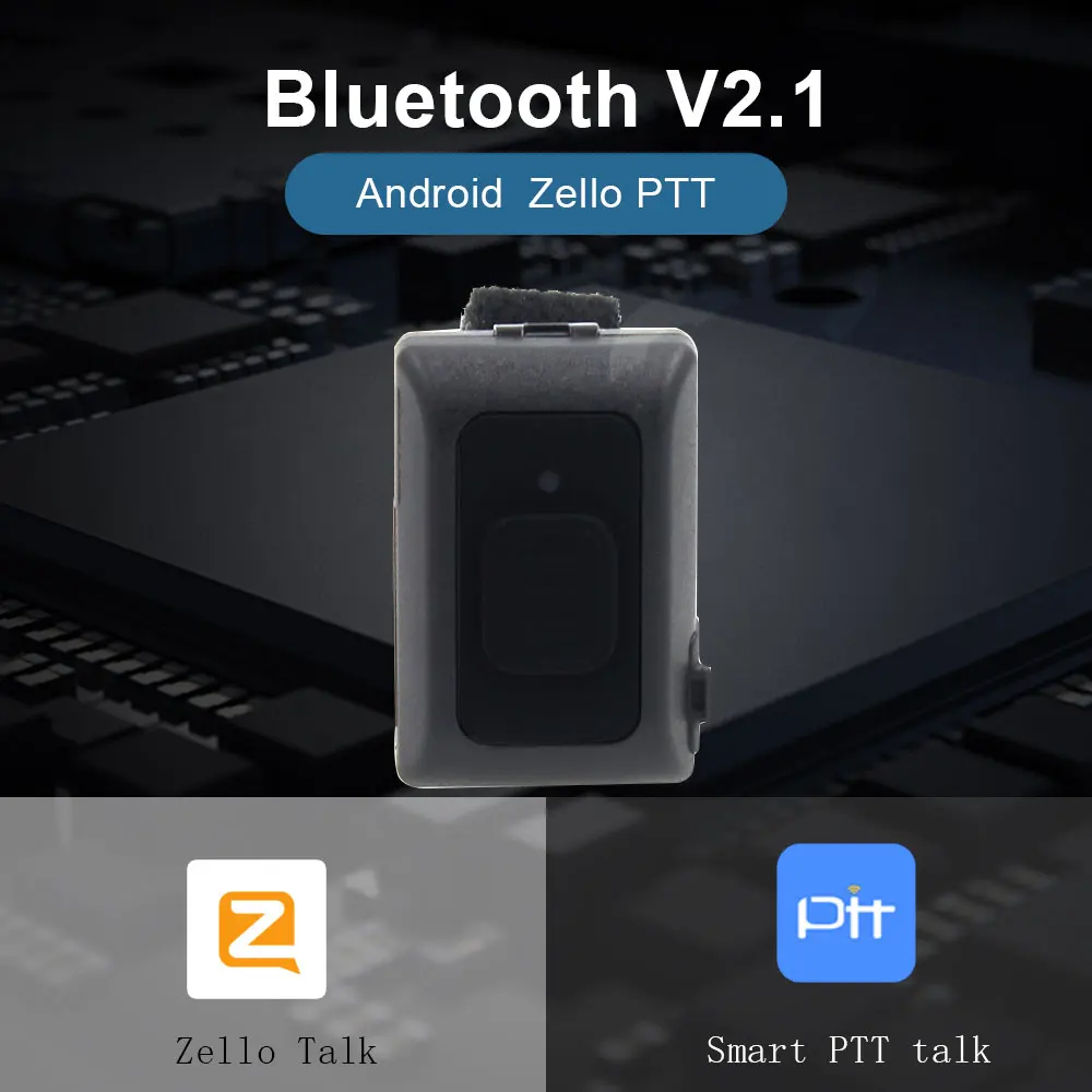 Беспроводной Bluetooth PTT контроллер Hands-free Walkie Talkie кнопка для Android IOS мобильный