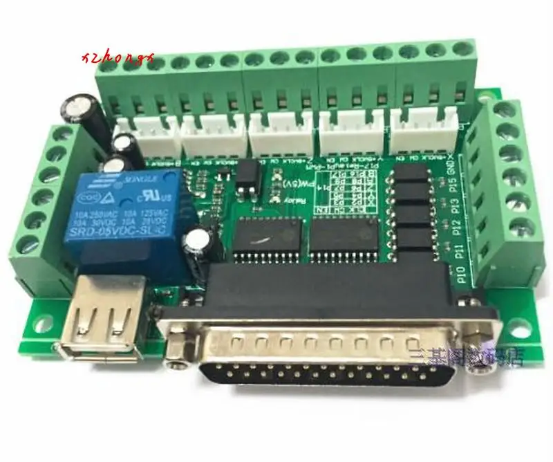 MACH3 гравировальный станок Интерфейс доска 5 осевой шаговый мотор драйвер с ЧПУ