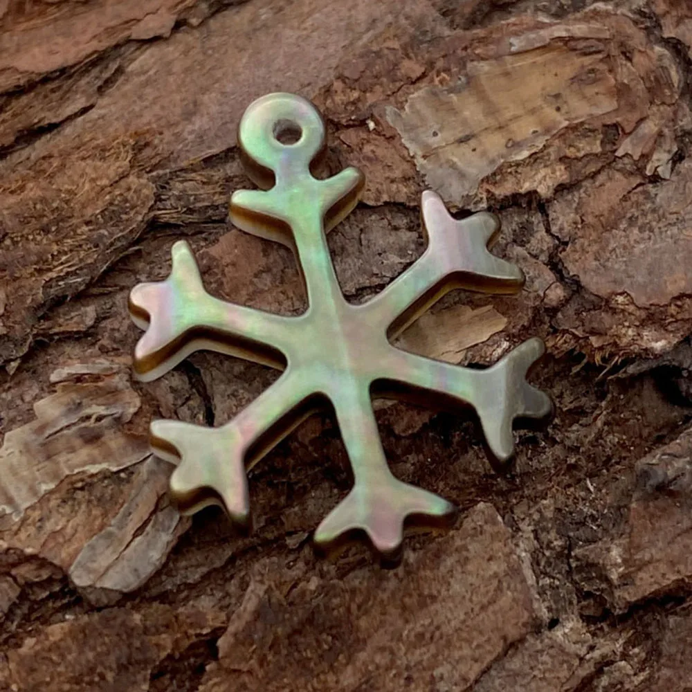 1 _ Подвеска из натуральной ракушки в форме снега Маленькая подвеска морской