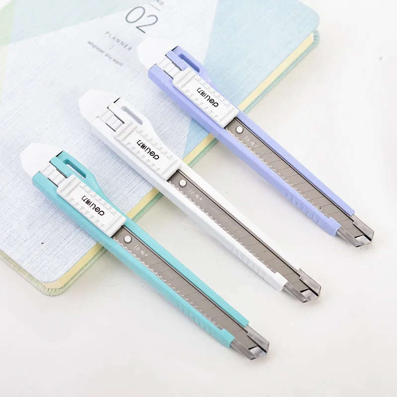 

Random Color Mini Pocket Sized Craft Wrapping Box Paper Envelope Cutter Utility Knife Letter Opener Student Art Supplies