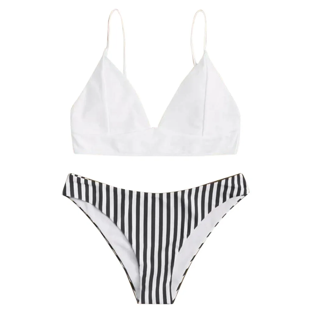 

2021 Women Two Piece bikini Sexy Print Push-Up Padded Bra Beachwear Bikini Set Bathing Suit Swimsuit Swimwear Femme Tankinis #40