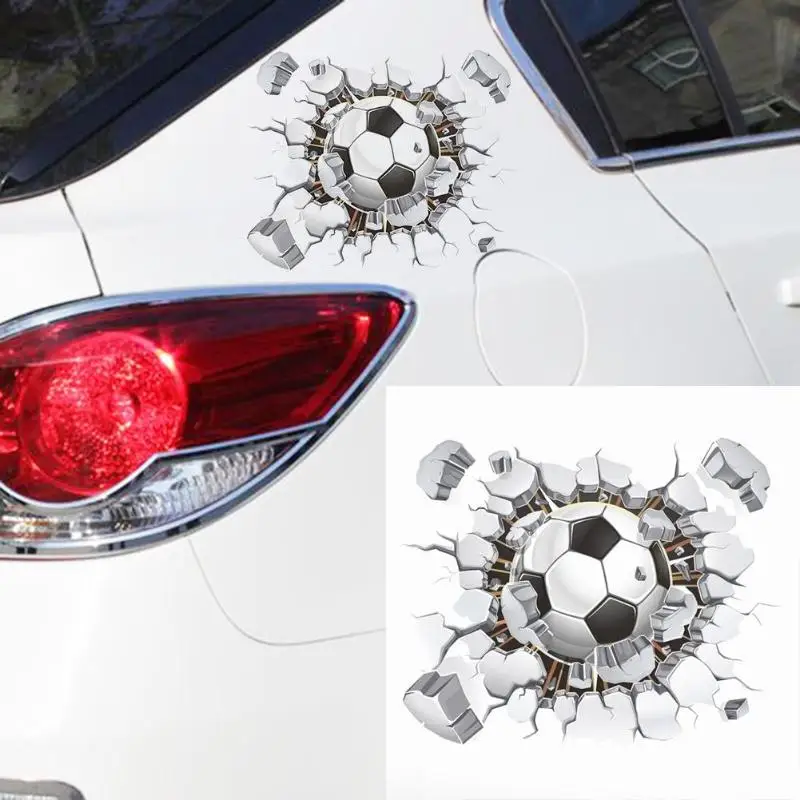 15x12 см 3D DIY футбольный мяч футбольная стена Съемная Водонепроницаемая