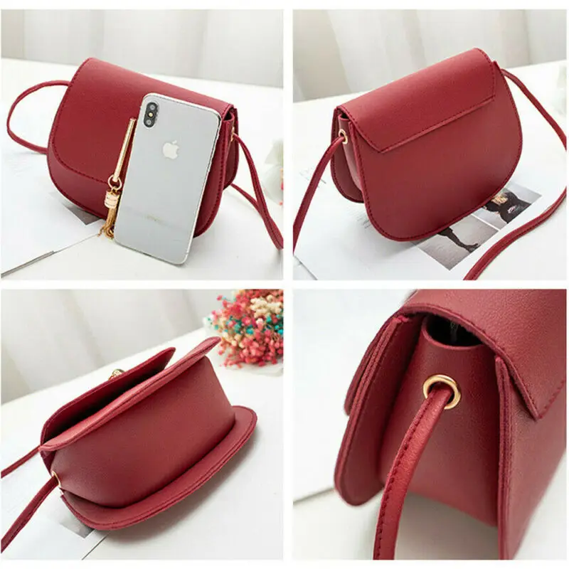 Женский маленький кошелек из искусственной кожи сумка-конверт через плечо