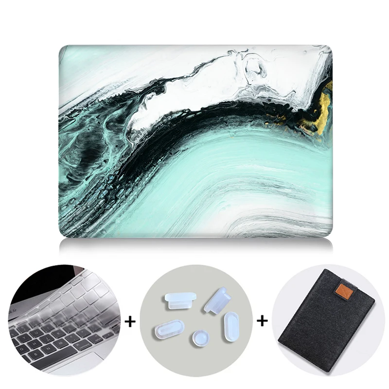 MB15 MTT мраморный чехол для Macbook Air Pro retina 11 12 13 15 16 дюймов, чехол для ноутбука mac book Pro 13,3 15,4 с сенсорной панелью - Цвет: MB15