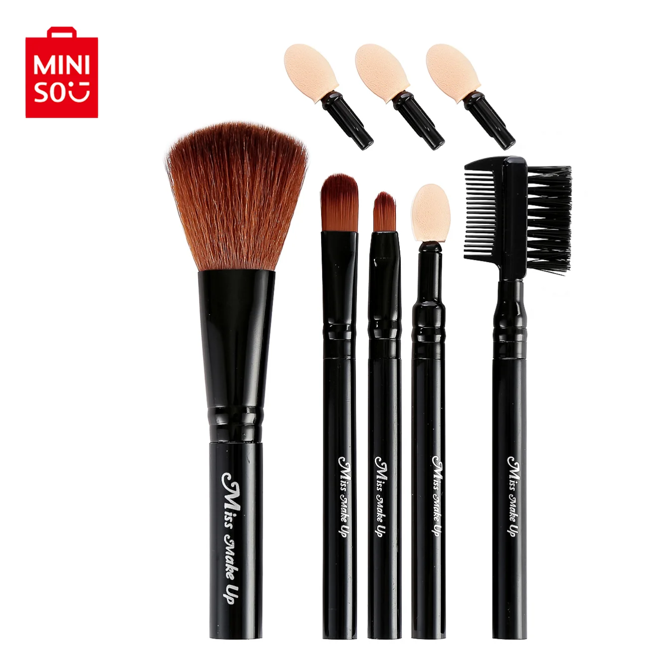 

MINISO Skin Charm Makeup Brush 5PCS Kit for Liquid Makeup brushes Cosmetics makeup tools Makeup set Makeup brushes set