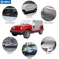 MOPAI Car Cover Waterproof for Wrangler JK JL Car Body Dustproof Sun UV Protect Shield Cover for Jeep Wrangler JK JL 2007-2020