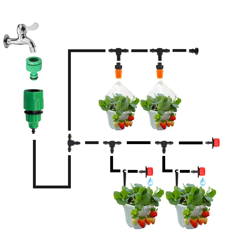 Садовый быстроразъемный соединитель для 4/7 мм шланг полива садовая капельная