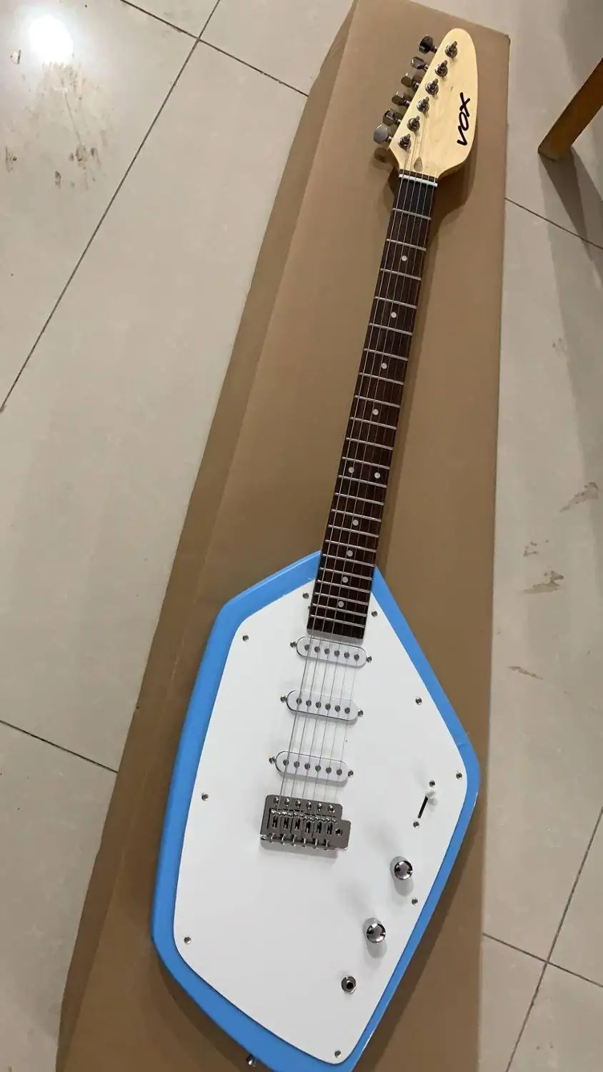 Оптовая продажа гитар Новое поступление 6 струн vox высшее качество в синем цвете